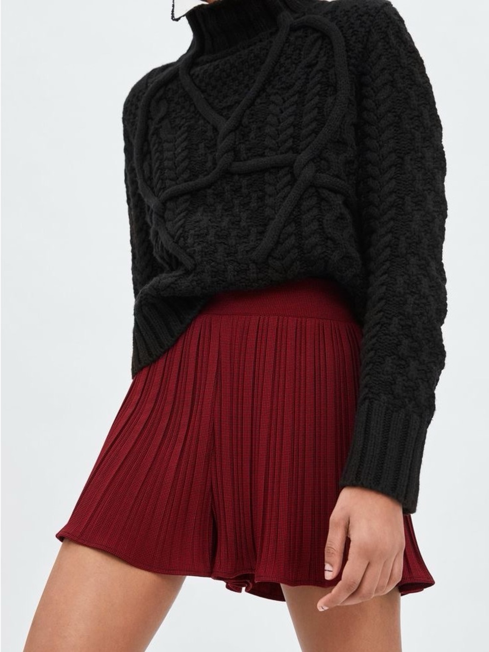 ZARA Pleated Shorts